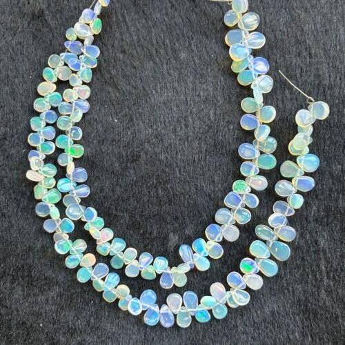 Ethiopian Opal, Smooth Pears, 20-21 cm, 7.5*5.5*3.5 - 5*3.7*2.4 mm