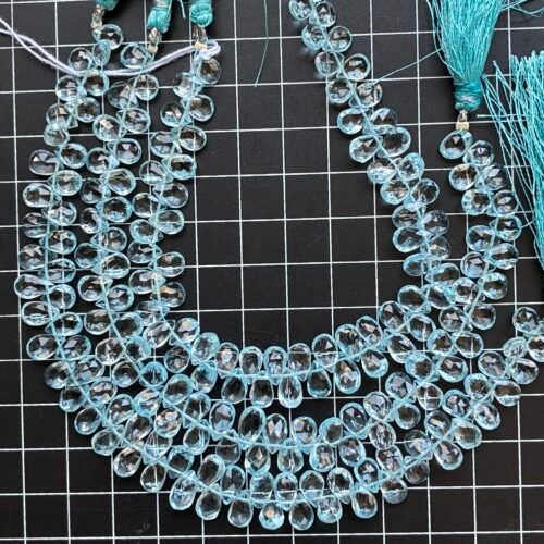 Sky Blue Topaz ,Faceted Pear,22Cm,8.5*5.3*2.9mm