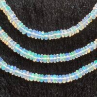 Ethiopian Opal, Smooth Rondelle, 22 cm, 3.2 mm