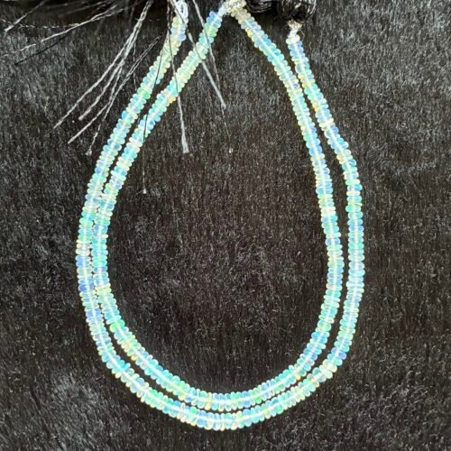 Ethiopian Opal, Smooth Rondelle, 22 cm, 3.2 mm