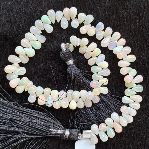 Ethiopian Opal, Smooth Drops, 26 cm, 8*6*4.8 - 6.8*4.5 mm