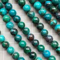 Chrysocolla Round, 7.7- 8 mm, 52 beads, 40 cm