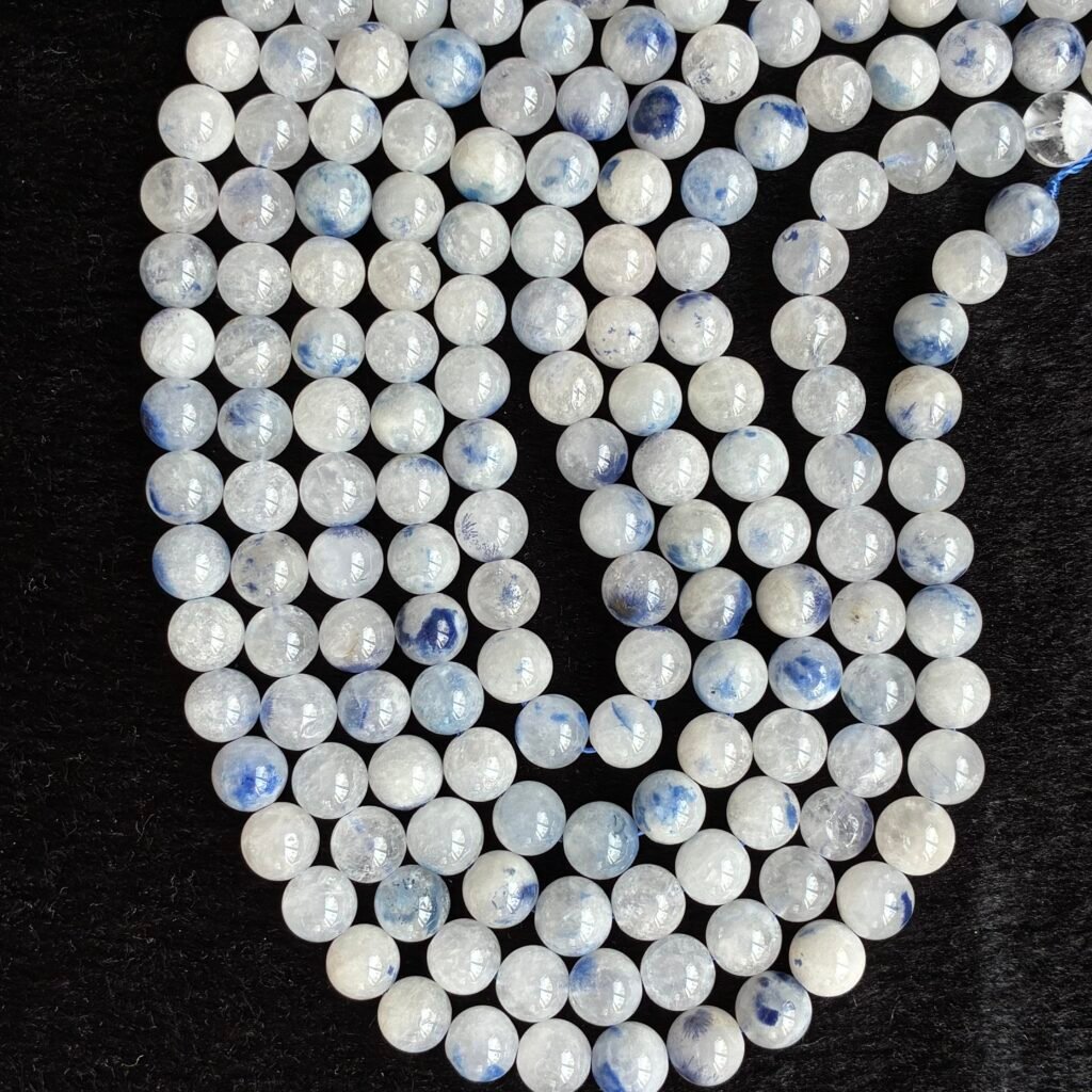 Dumortierite, Round 7.5 -- 9 Mm, 41 Cm