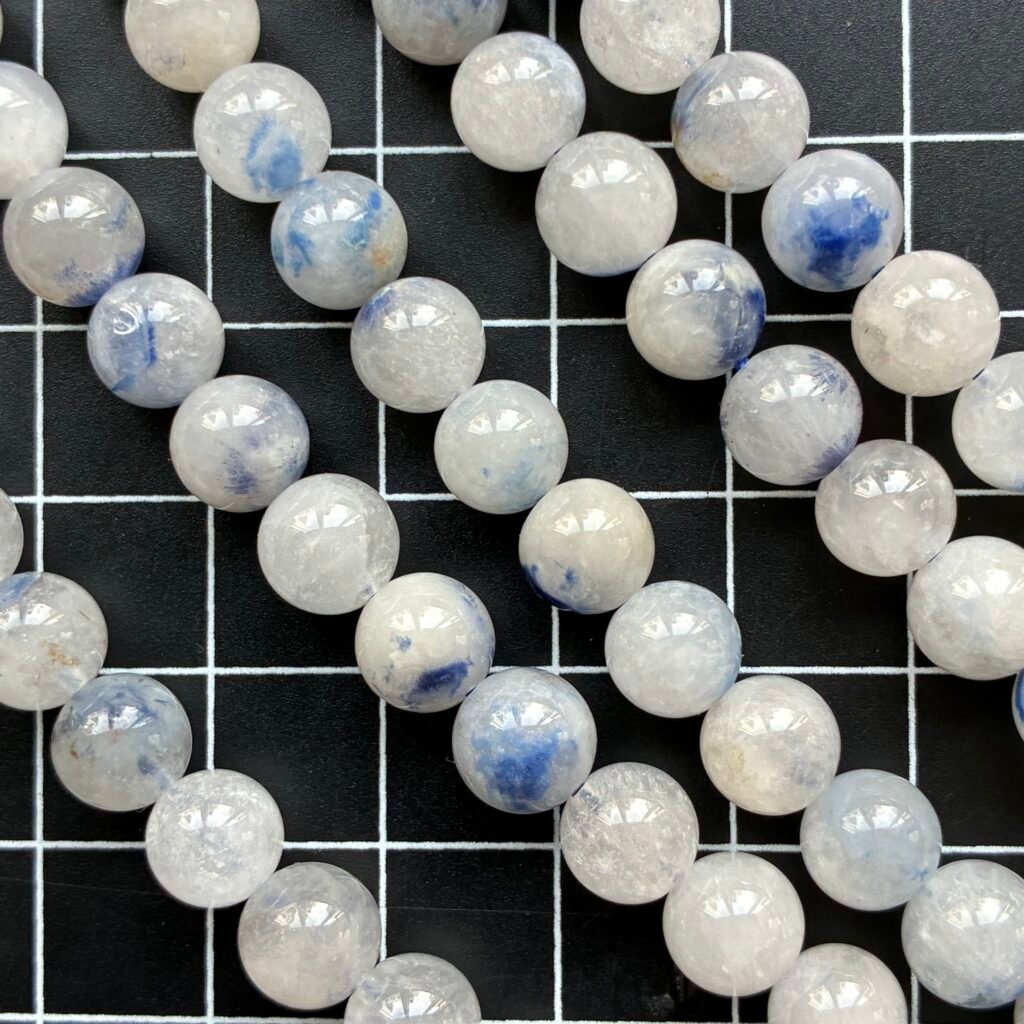 Dumortierite, Round 7.5 -- 9 Mm, 41 Cm