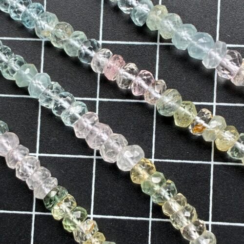 Beryl, Faceted button, 19 cm, 5-4 mm