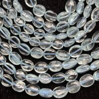 Aquamarine, Smooth Oval, 44 cm, 7.7*6*4.3--6.2*5.2*3.5 mm