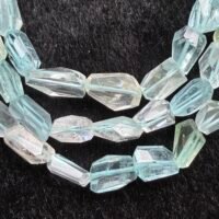Aquamarine, tumble, 21 cm, 10*6-- 8*8 mm
