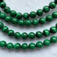 Malachite, Round 6 -6.5 Mm, 40 cm