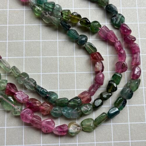 Tourmaline, Necklace, Deep Color, 48 cm, 7*6 mm approx