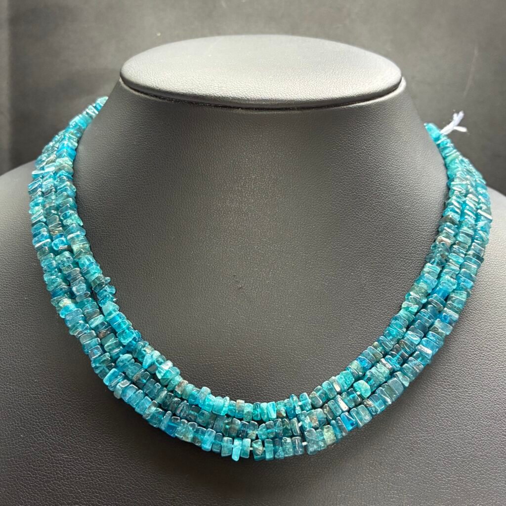 Neon Apatite Sazare Shape, 42cm , 5*2mm