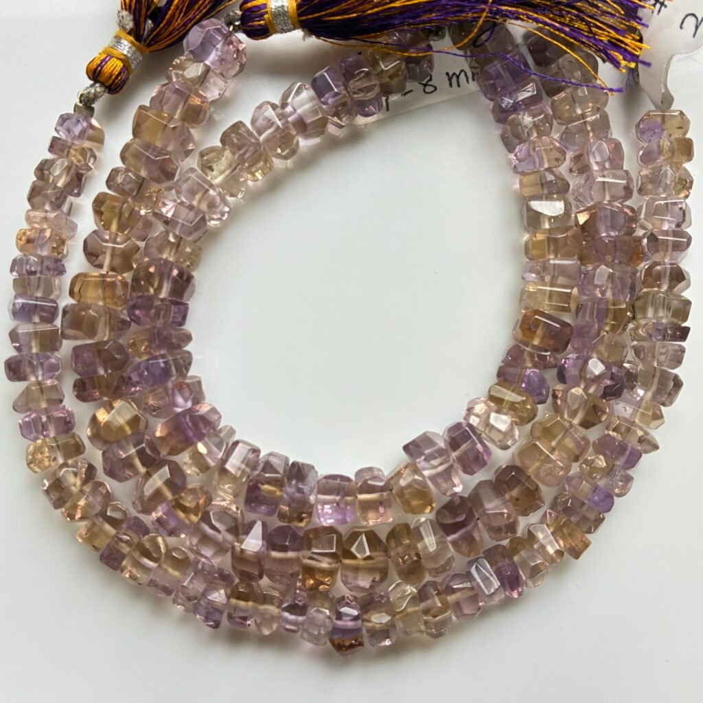 Ametrine Tumble Cut Beads