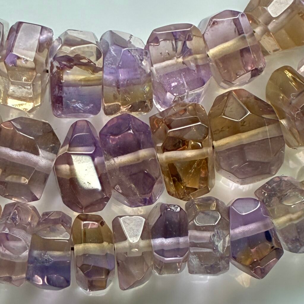 Ametrine Tumble Cut Beads