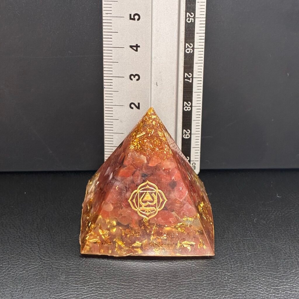 Pyramid, 4*4 Mm, Red Sunstone