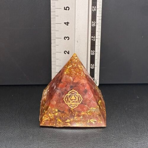 Pyramid, 4*4 Mm, Red Sunstone