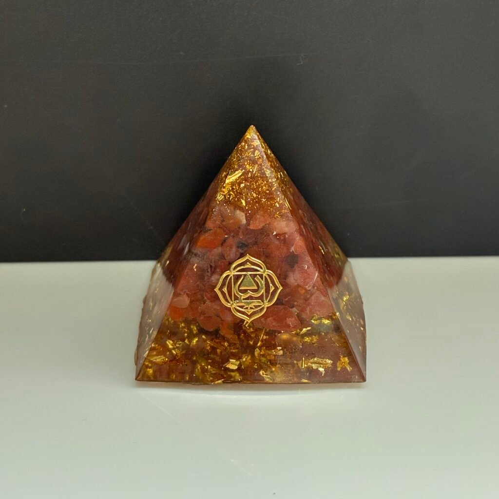 Pyramid, 4*4 Mm, Red Sunstone