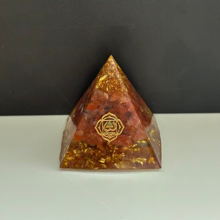 Pyramid, 4*4 Mm, Red Sunstone