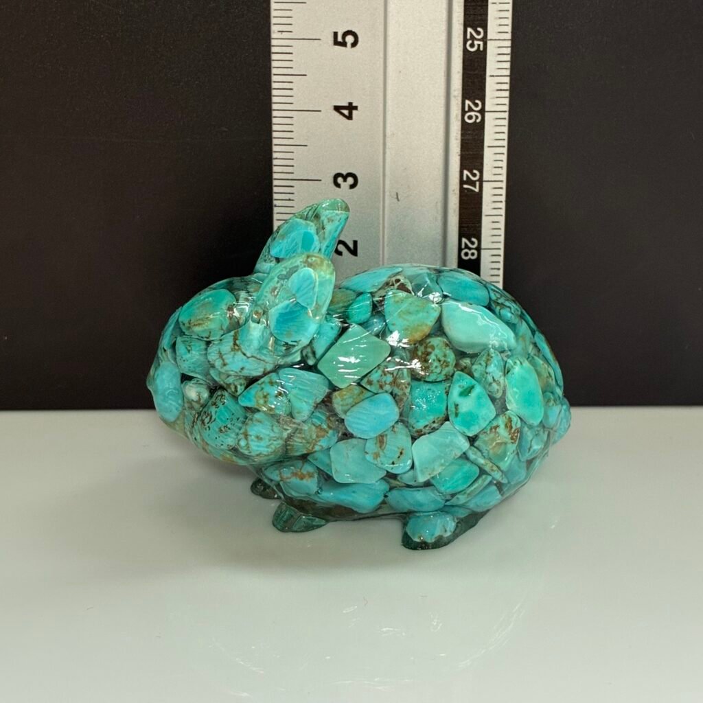 Rabbit, 5*4.5 Cm, Turquoise