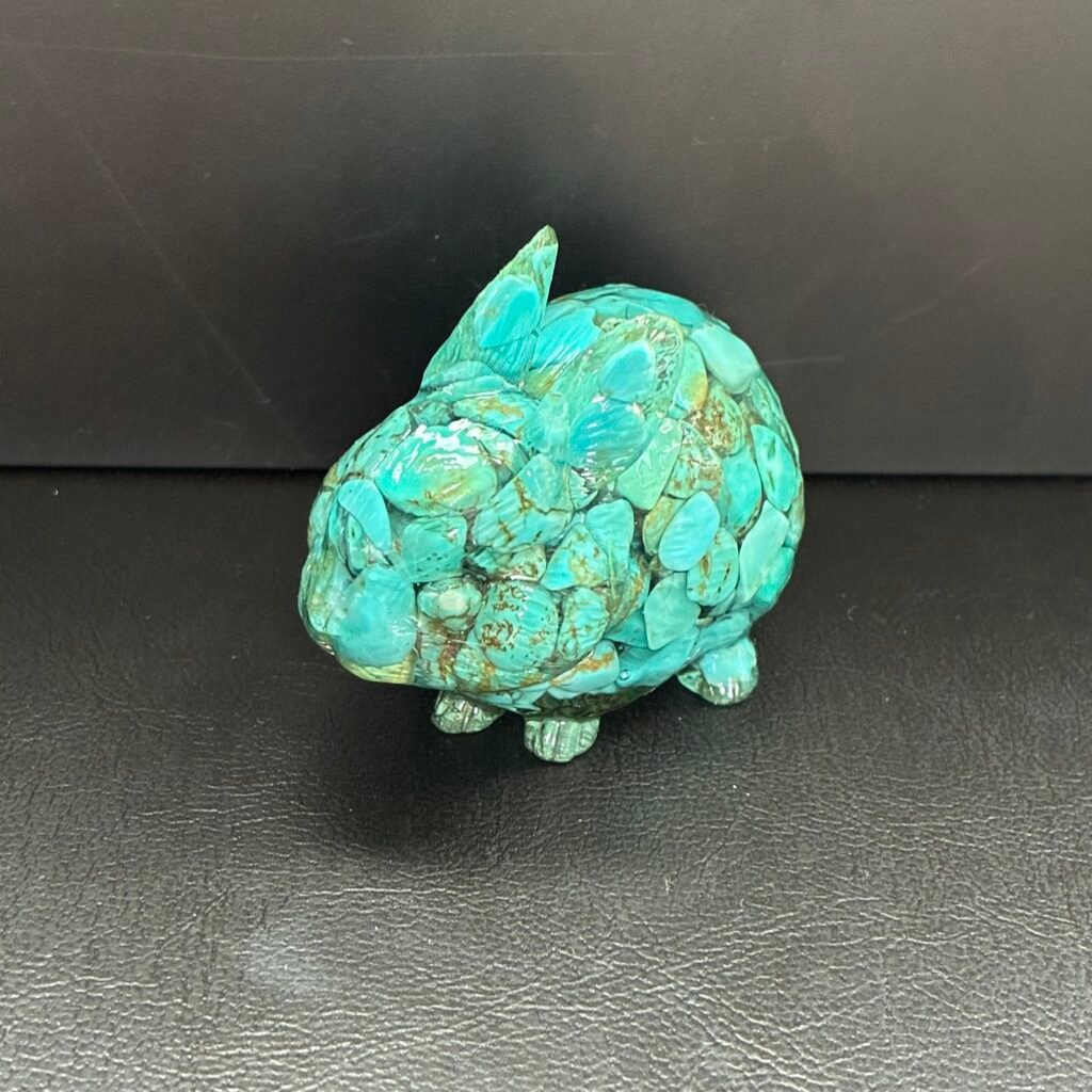 Rabbit, 5*4.5 Cm, Turquoise