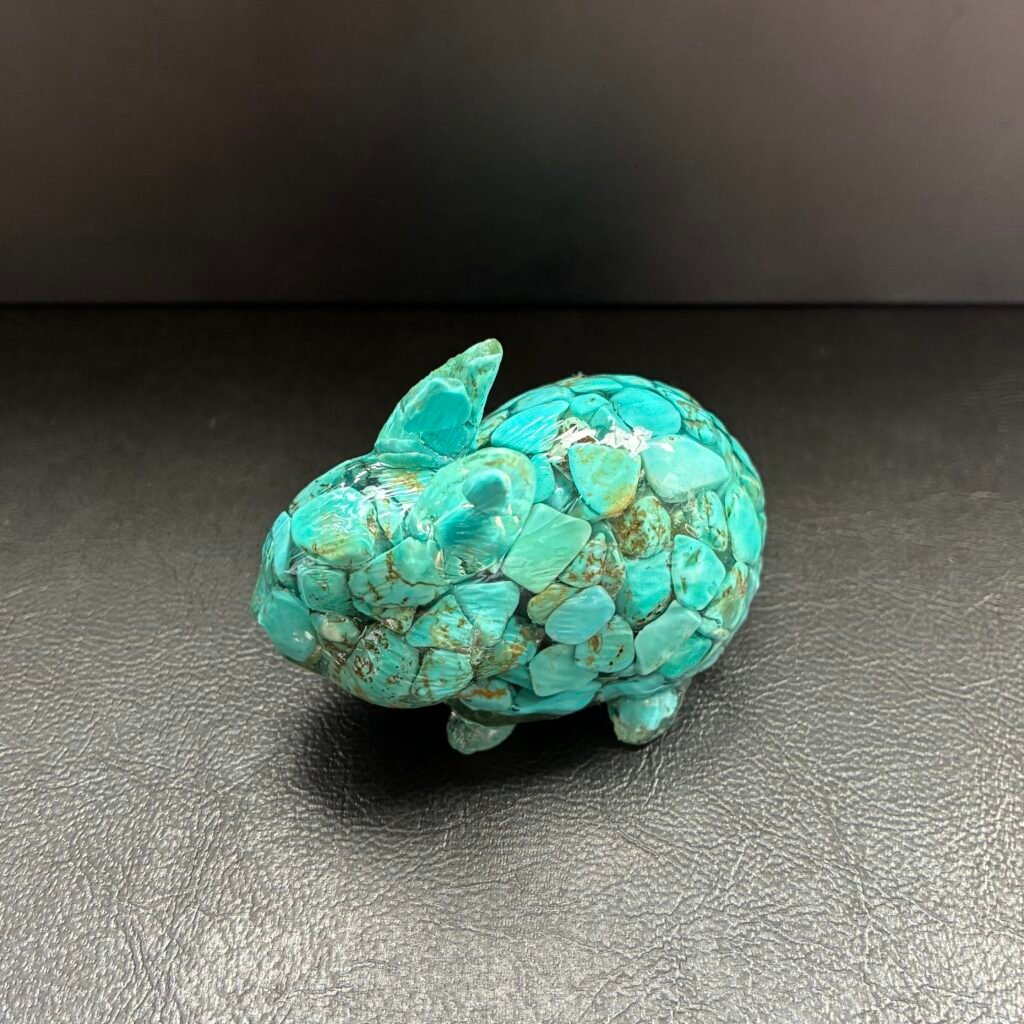 Rabbit, 5*4.5 Cm, Turquoise