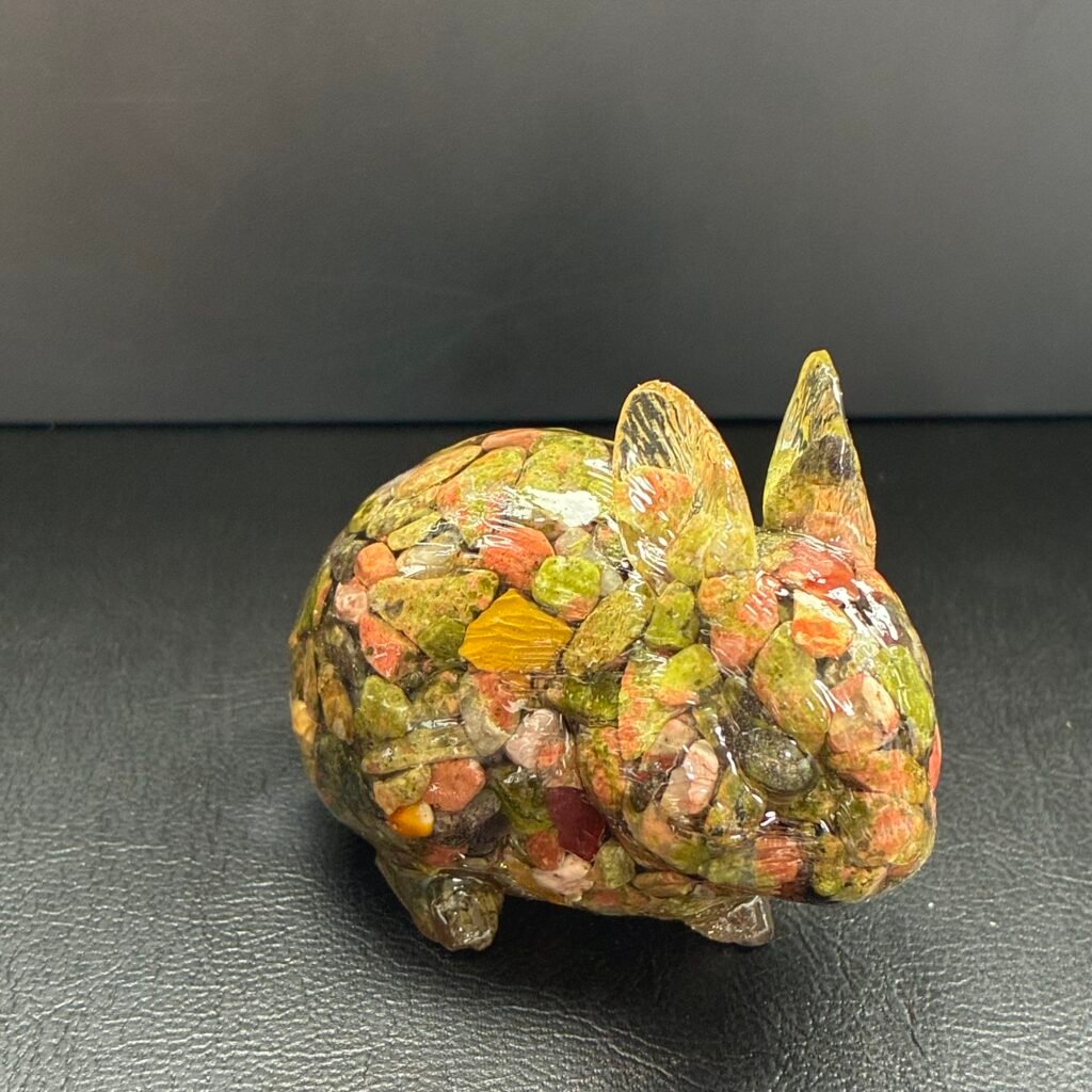 Rabbit, 5*4.5 Cm, Green Mix