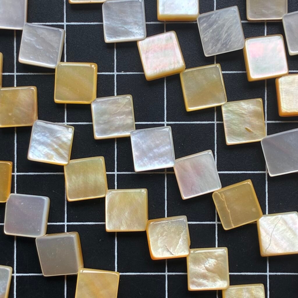 Mother of Pearl ,Australian  Shell, M Size, Square Shape, 37 Cm, 10.5 Mm