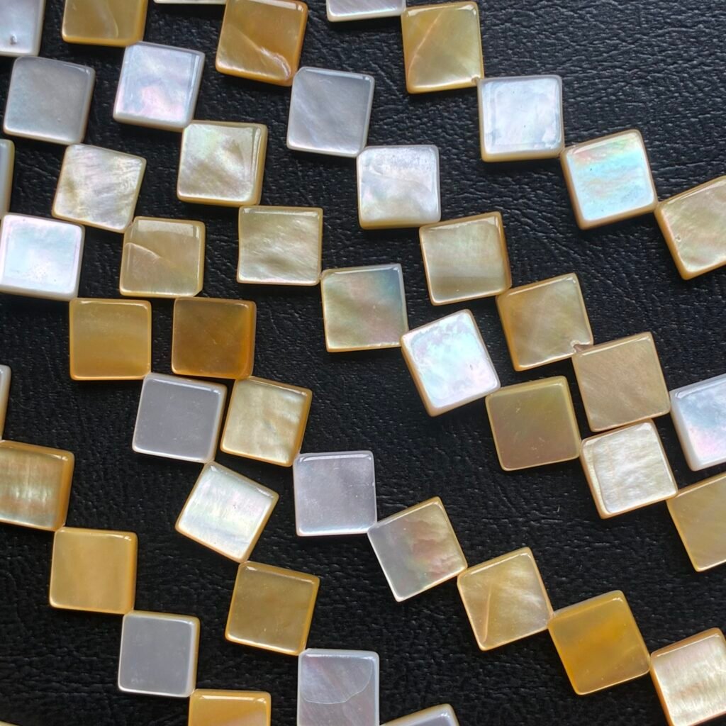 Mother of Pearl ,Australian  Shell, M Size, Square Shape, 37 Cm, 10.5 Mm