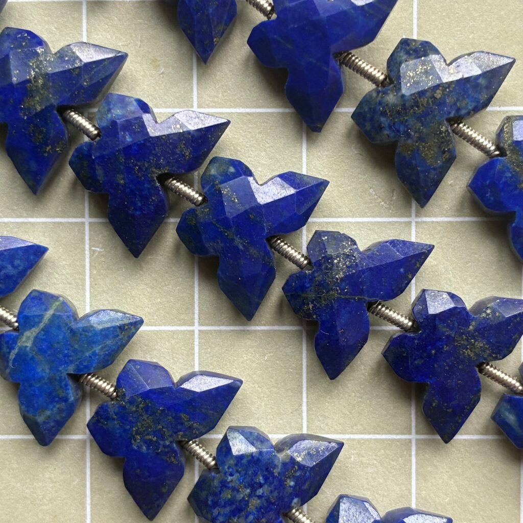 Lapis Butterfly Carving, 9cm , 14*10*6mm
