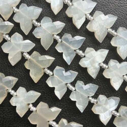 White Moonstone, Butterfly, 13cm , 13.8*9.6mm