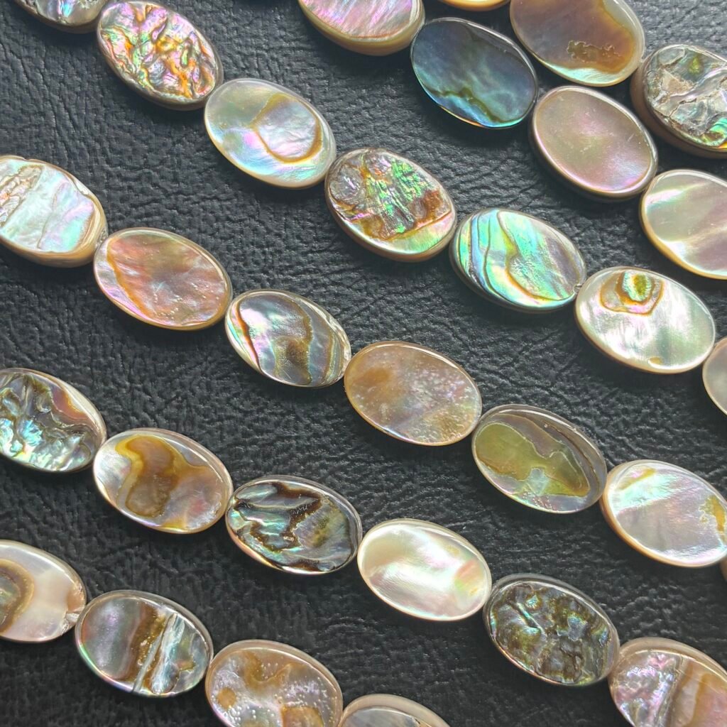 Abalone Shell, Oval, 38 Cm, 12.5*8*3 Mm