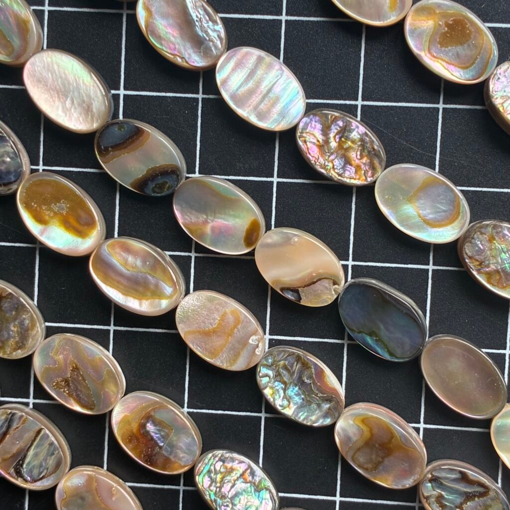 Abalone Shell, Oval, 38 Cm, 12.5*8*3 Mm
