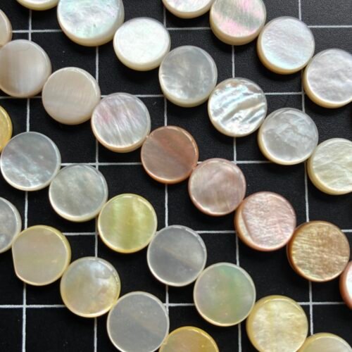Mother of Pearl , Australia Shell, Coin Shape, 42 Cm, 8-8.5 Mm