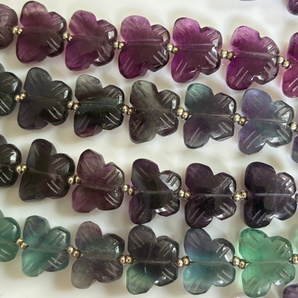 Fluorite Butterfly , 10 Beads, 12*10mm