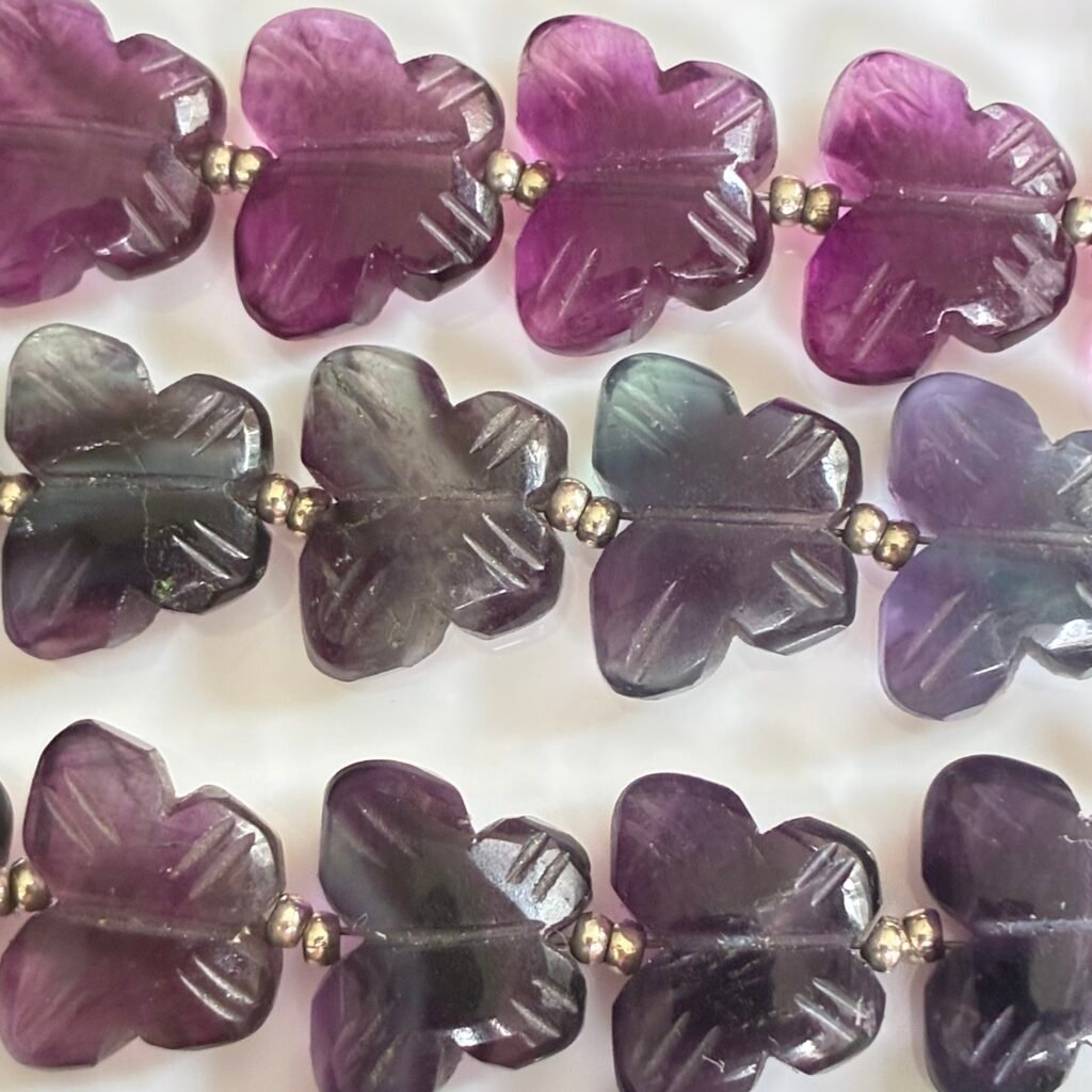 Fluorite Butterfly , 10 Beads, 12*10mm