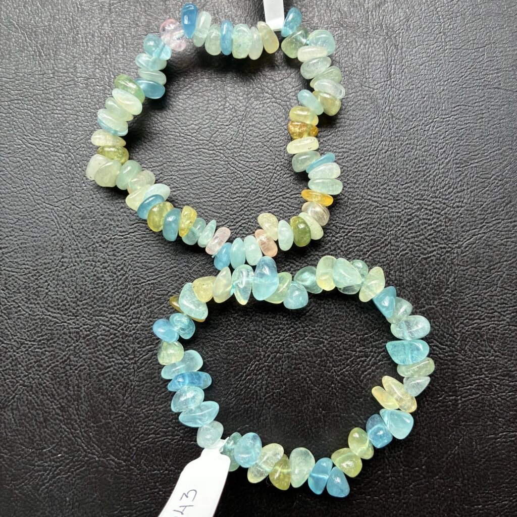 Aquamarine Rough Bracelet,17cm