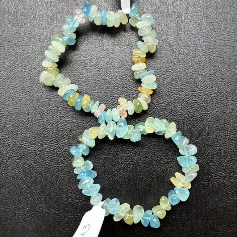 Aquamarine Rough Bracelet,17cm