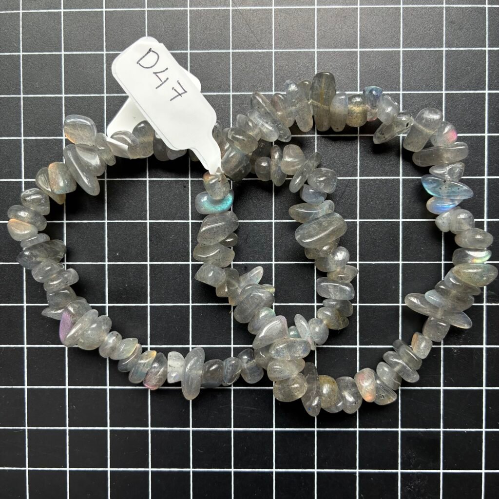 Labradorite  Smooth Round Tumble Bracelet,18cm