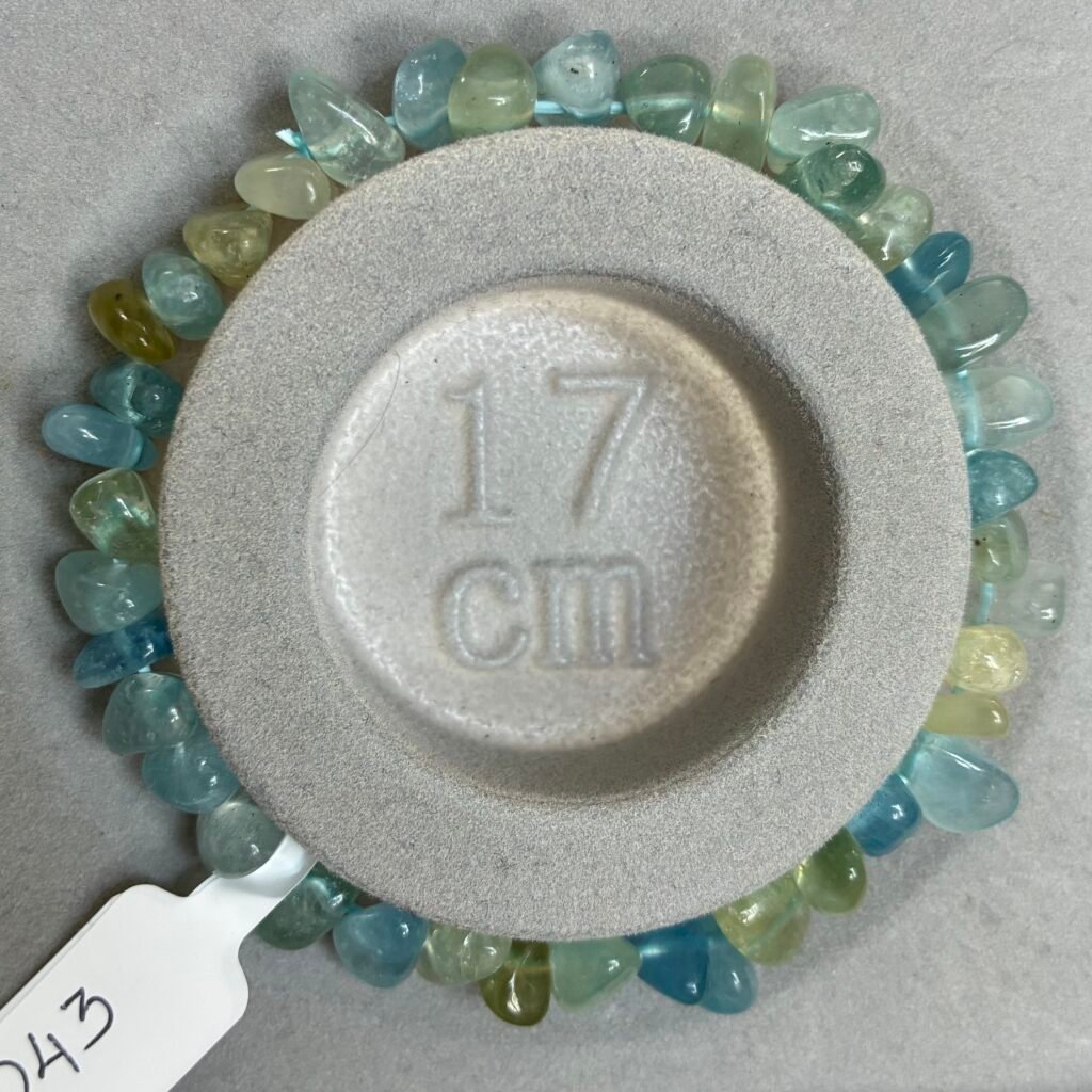 Aquamarine Rough Bracelet,17cm