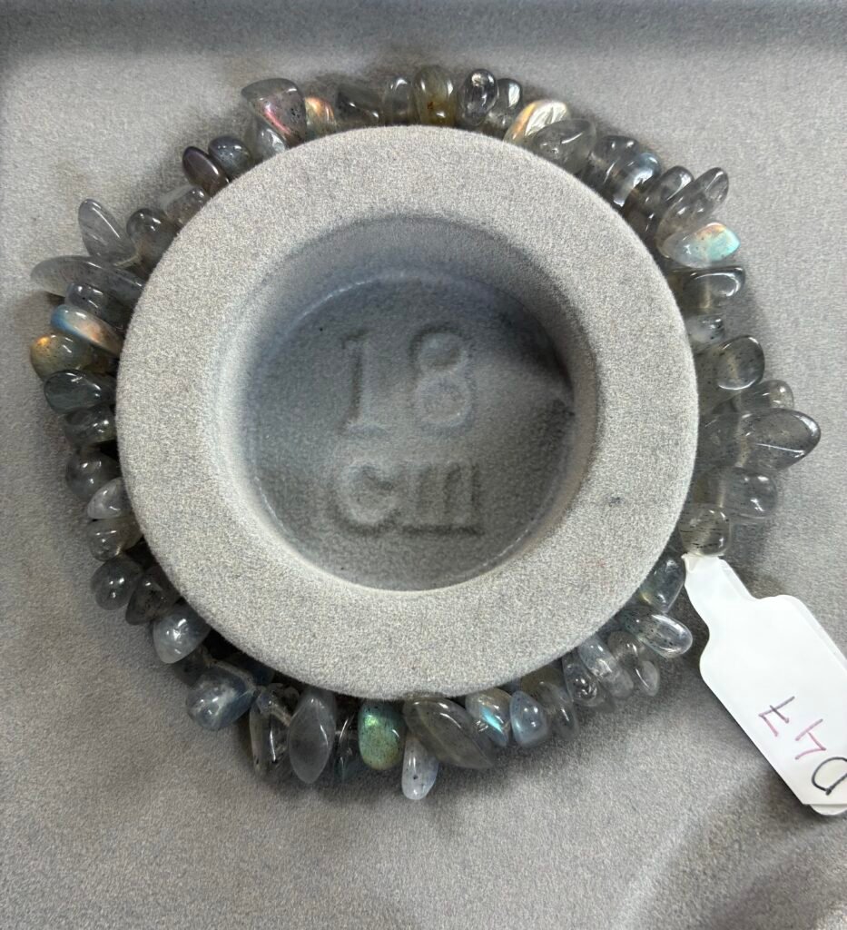 Labradorite  Smooth Round Tumble Bracelet,18cm