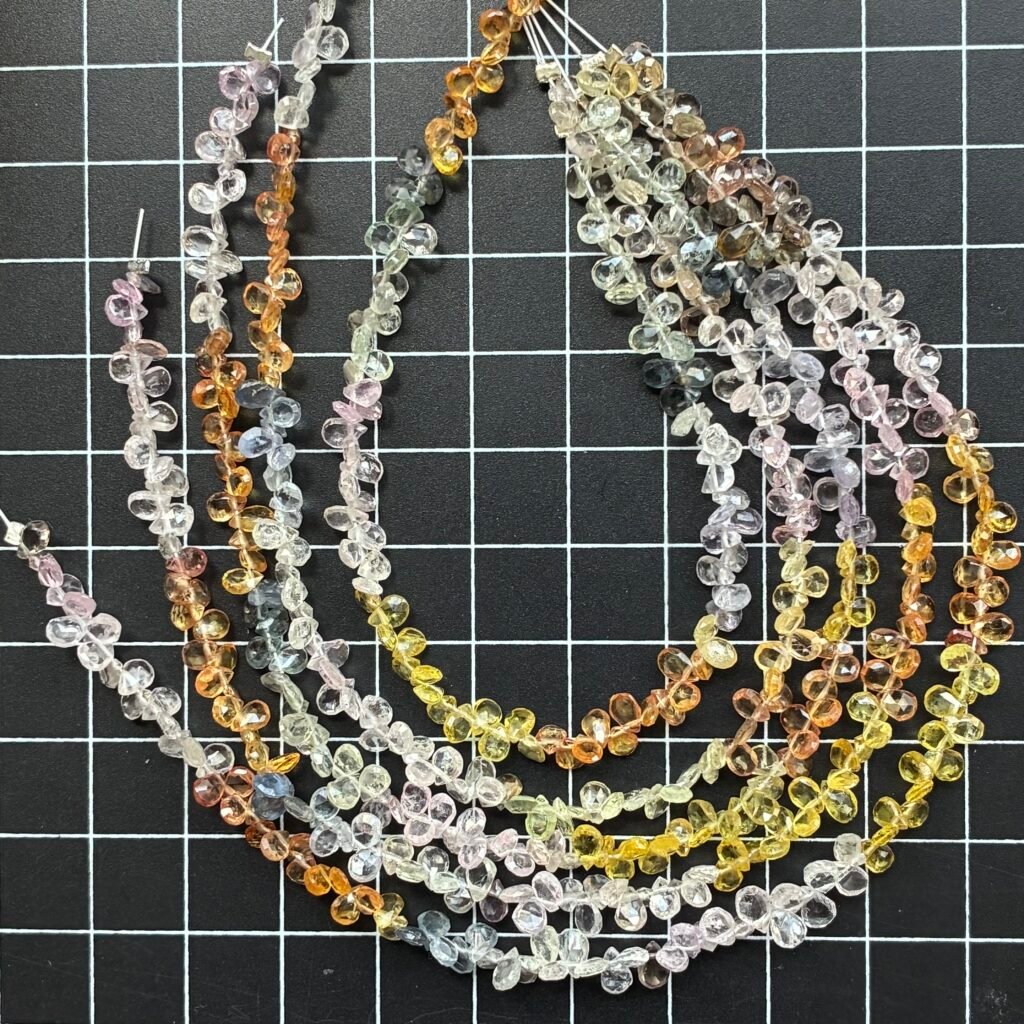 Sapphire, Faceted Pear, Natural Multi, 21 Cm, 4.5*3*1.5 mm