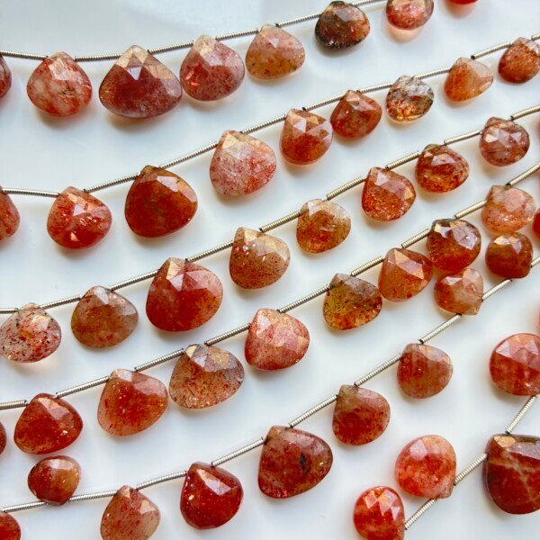 Sunstone Faceted Pear,21cm