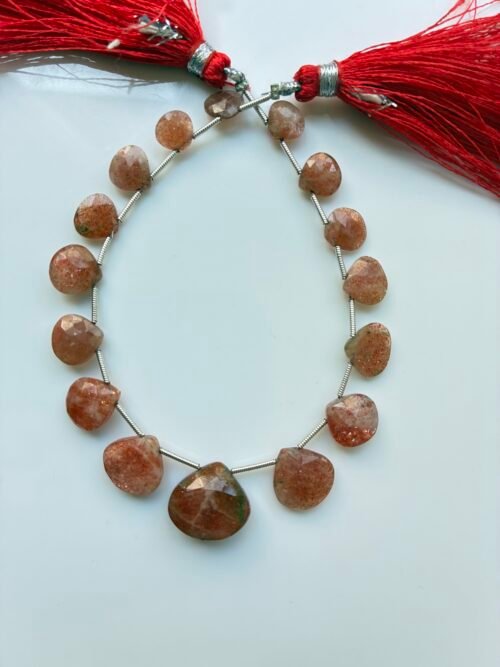 Sunstone Faceted Pear,21cm