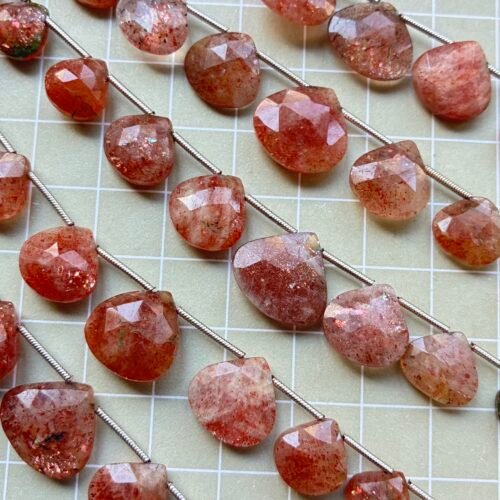 Sunstone Faceted Pear,21cm