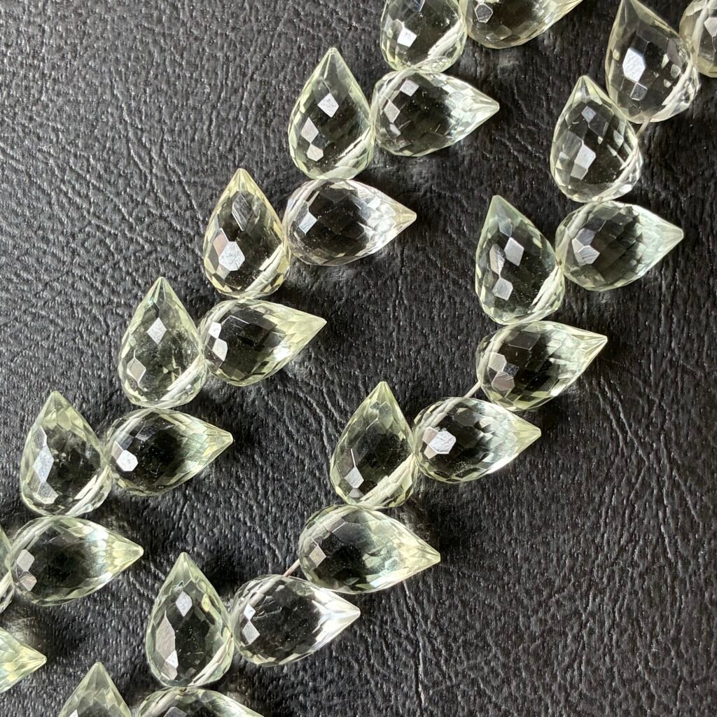 Lemon Quartz, Flower Bud, 31 beads, 9*7.2 mm