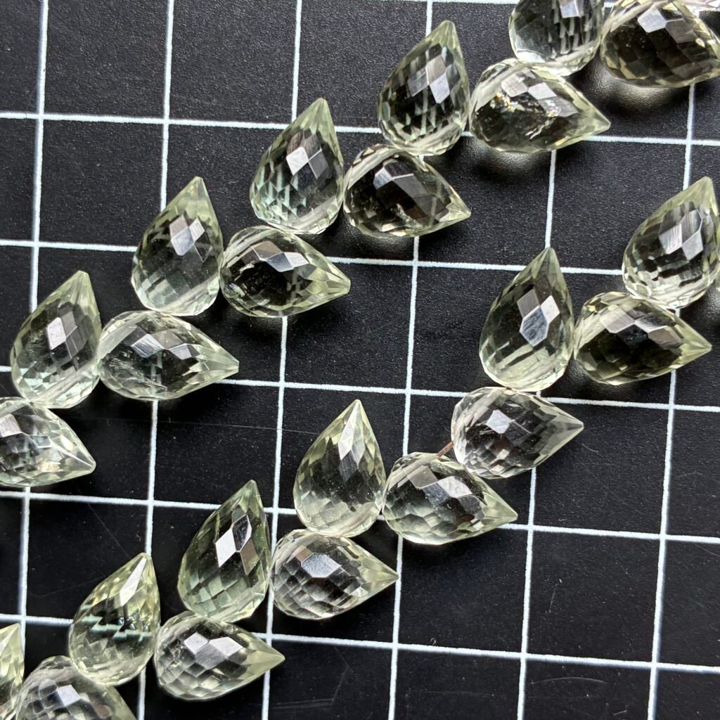 Lemon Quartz, Flower Bud, 31 beads, 9*7.2 mm