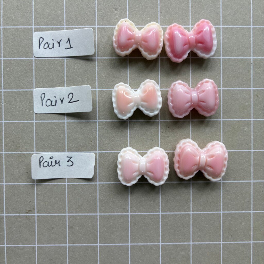 Natural Pink Shell Lace Bowknot