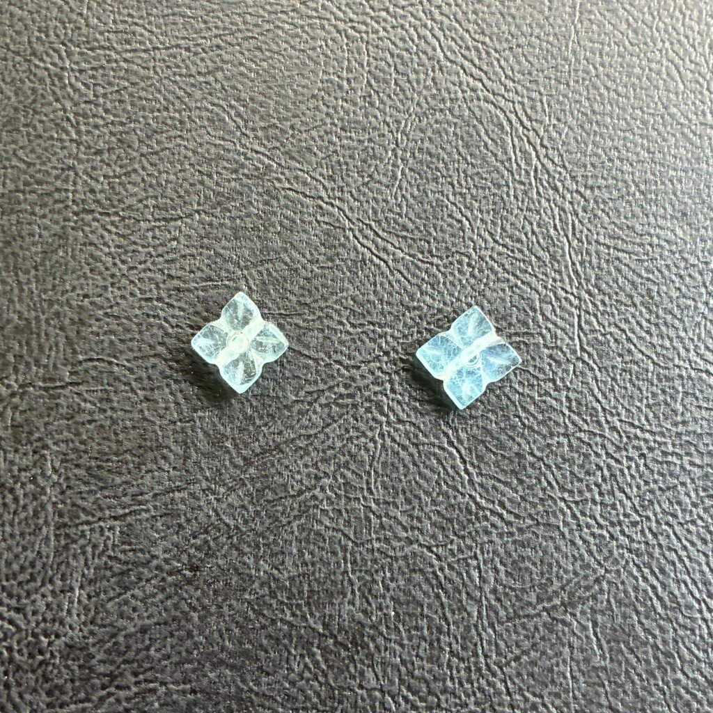 Natural Aquamarine Four-Leaf Clover