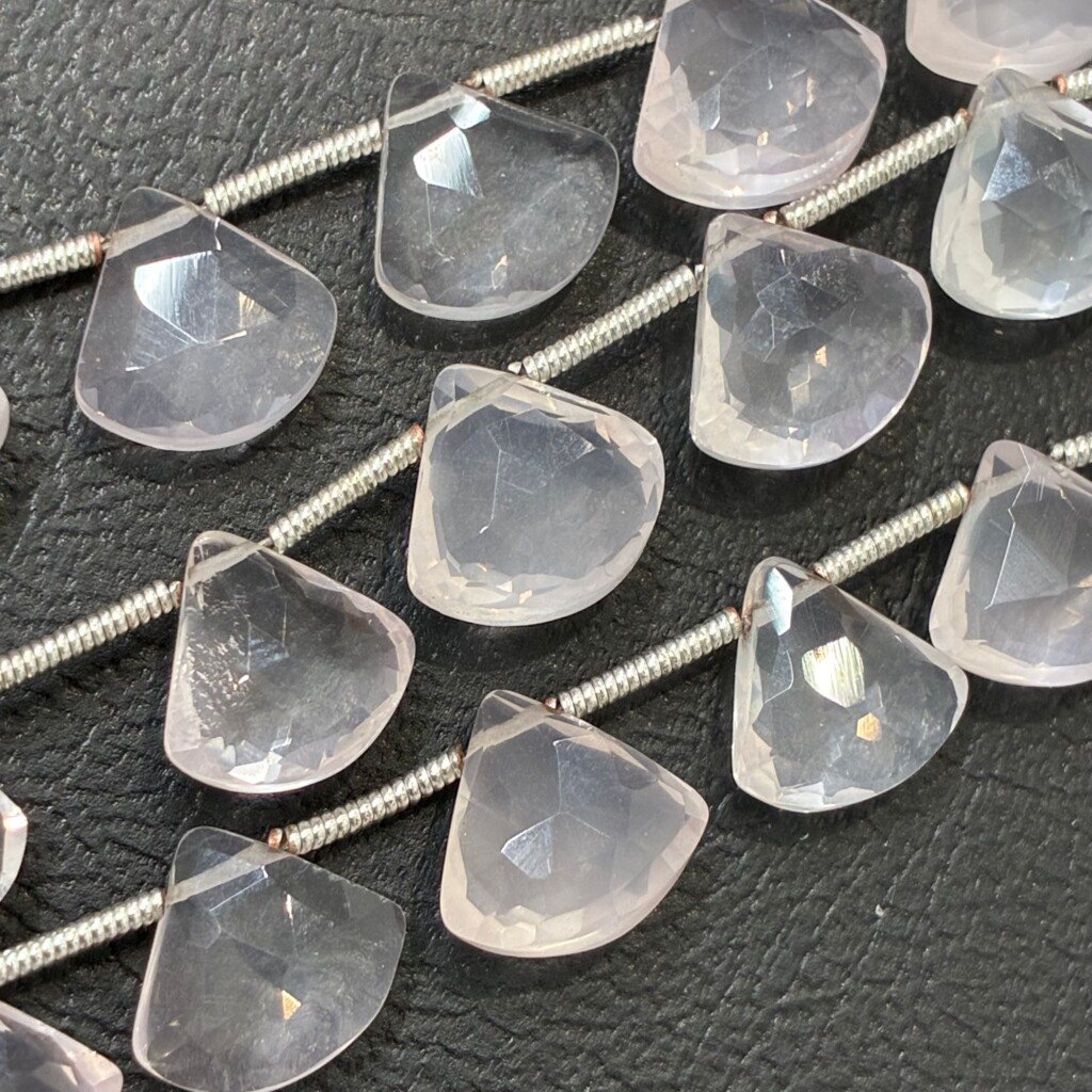 Rose Quartz Fancy Heart Shape Large Pear
