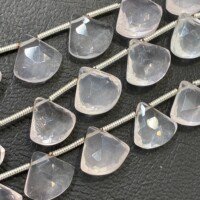 Rose Quartz Fancy Heart Shape Large Pear