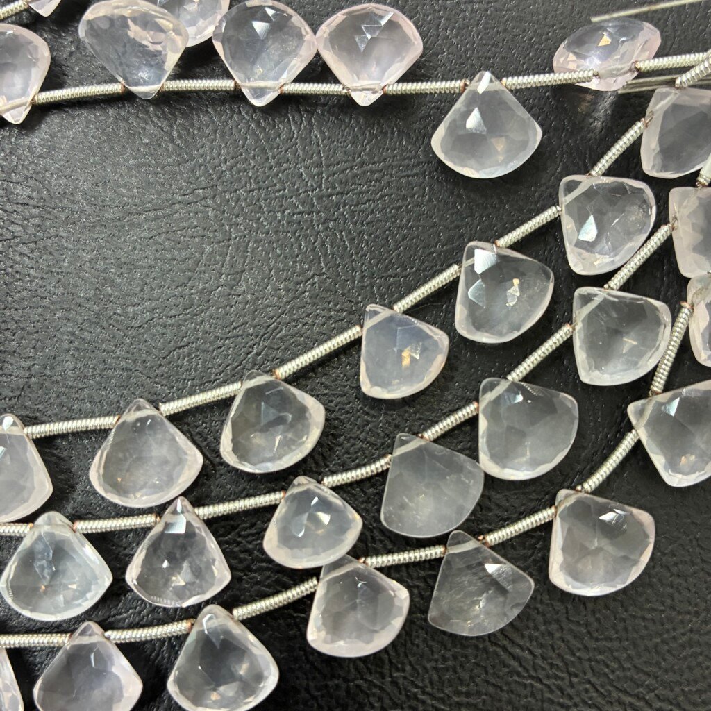 Rose Quartz Fancy Heart Shape Large Pear