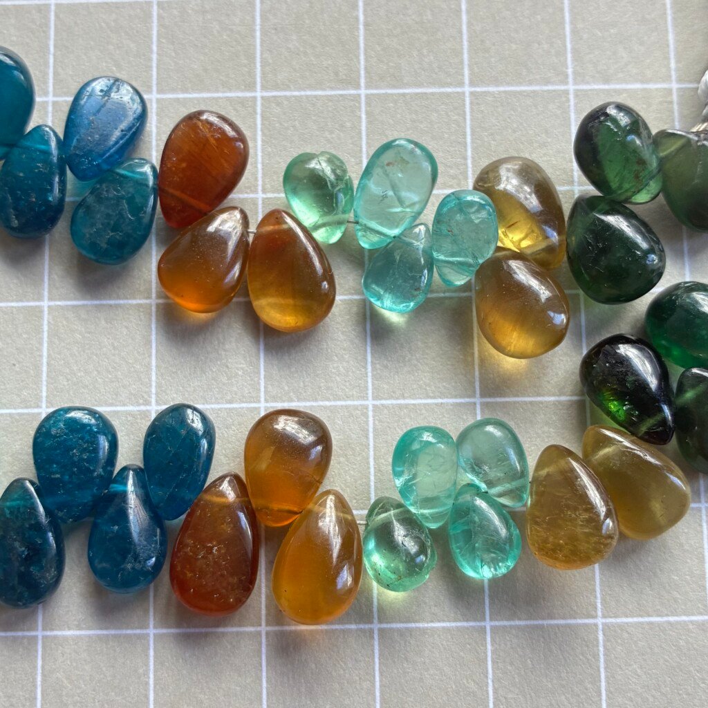Apatite Multi pear , 22Cm, 11*8mm